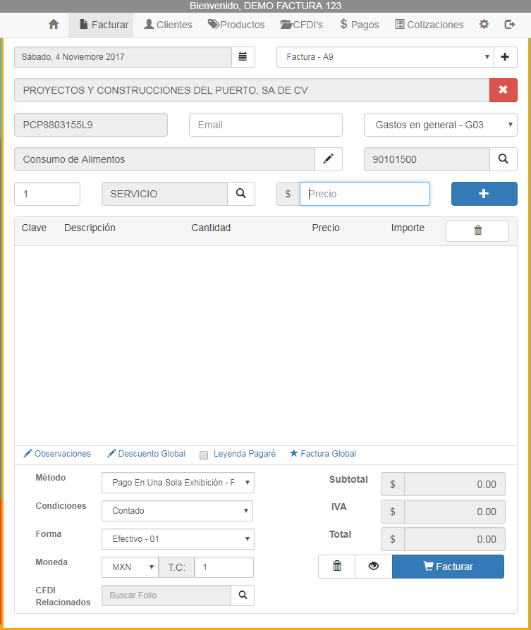 Como Hacer Factura De Consumo De Restaurante O Alimentos Blog Factura 123 6345